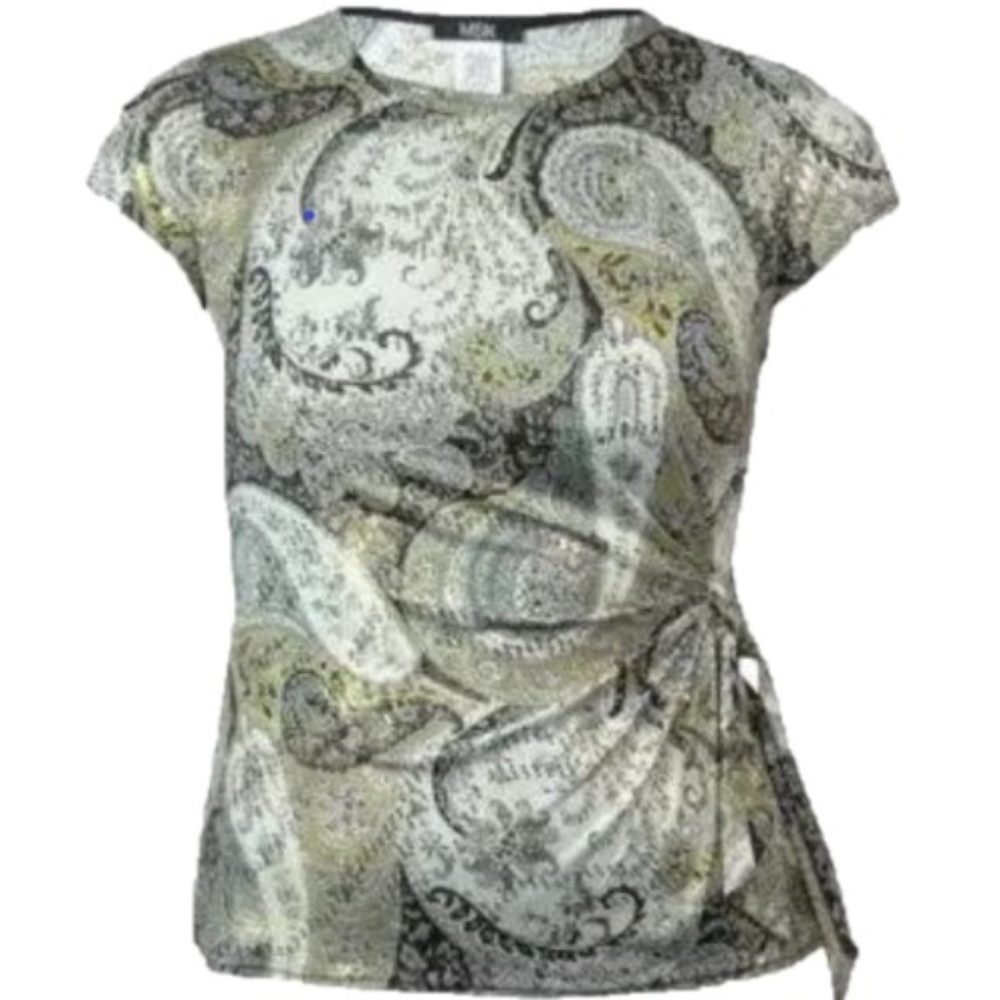 MSK Metallic Tie Top